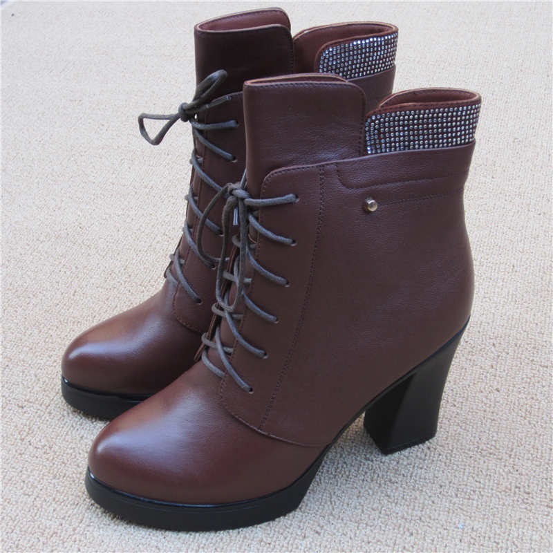 康奈棉鞋牛皮2024冬季加绒保暖