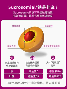 SiderAL意大利活性叶酸维生素补铁粉贫血孕期铁元补气血女性育血