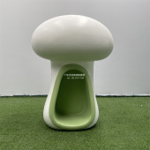 蘑菇造型雕塑室内创意组合书柜卡通蘑菇树脂玻璃钢工艺品装 饰美陈