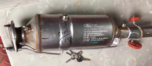 江铃福特新世代全顺V348柴油国五排气管颗粒捕集器DPF三元催化器