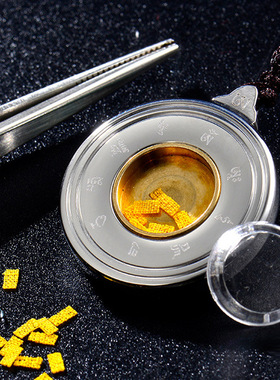 景区定 制钛钢吊坠旅游纪念楞严咒文殊绿度母挂件男女项链嘎乌盒