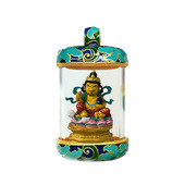 景区可定图手绘擦擦唐卡嘎乌瓶吊坠黄财文殊扎基拉姆普贤手绘唐卡