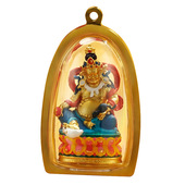 手绘本命吊坠民族风国潮十二生肖五爷黄财景区定图擦擦嘎乌盒吊坠