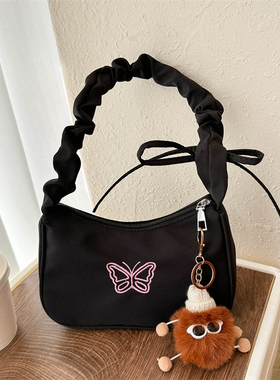 复古小众设计包包2025新款女包流行爆款百搭单肩腋下包时尚饺子包