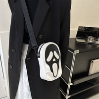 A niche, unique, ghost and funny bag, a cute crossbody bag for girls, an original Korean style, fashionable and trendy cartoon phone case on Instagram thumbnail 4