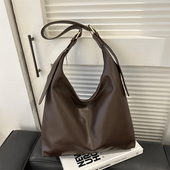 百搭单肩腋下包通勤质感托特包 时尚 软皮大容量包包女2025新款 韩版