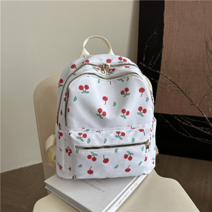 彩色蝴蝶学生书包潮流休闲简约高颜值背包 时尚 双肩包2025春季 新款