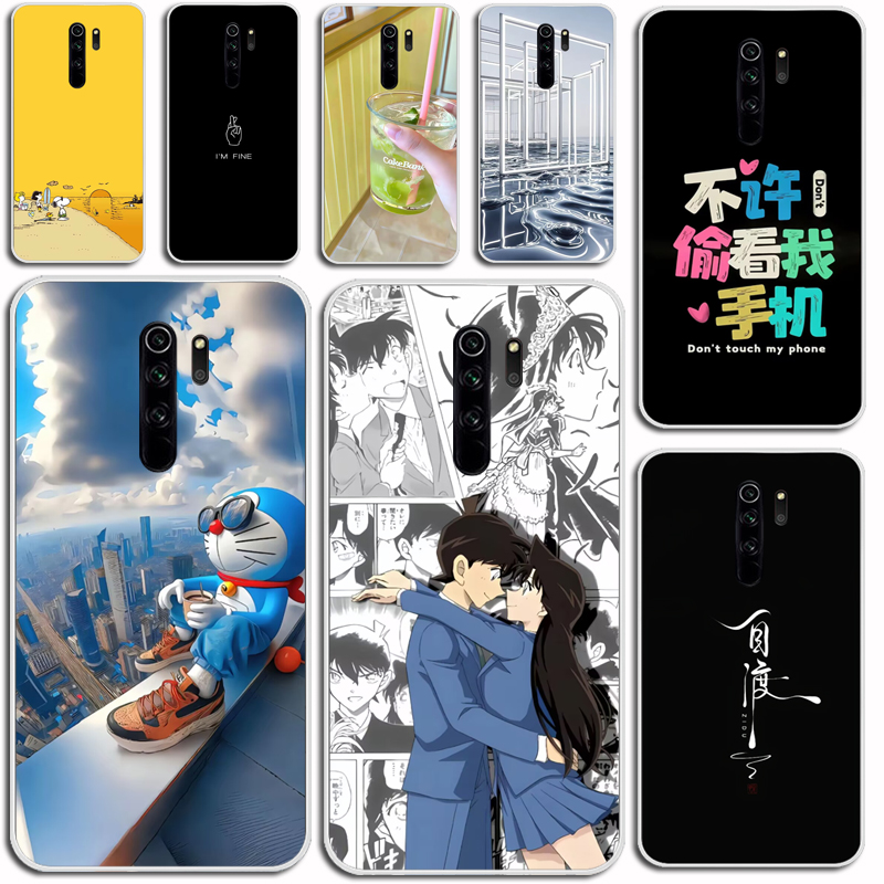 适用红米note8pro手机壳黑色磨砂硅胶软小米redminote8PRO保护套男女款红米note8外壳硅胶软套外壳防摔