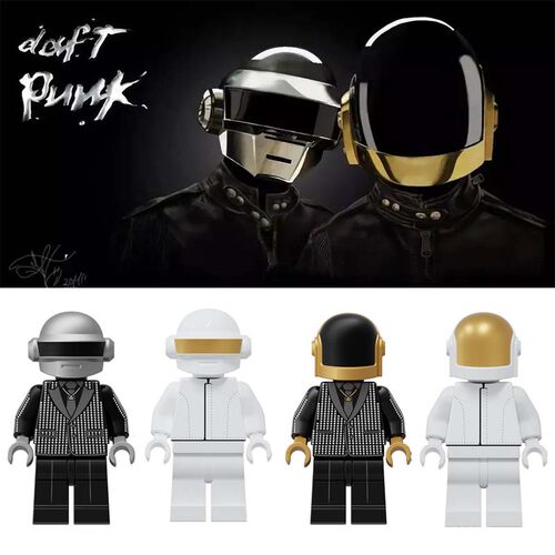 蠢朋克乐队DaftPunk纪念版人仔