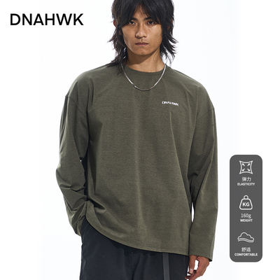 DNAHWK户外纯色基础T恤训练长袖
