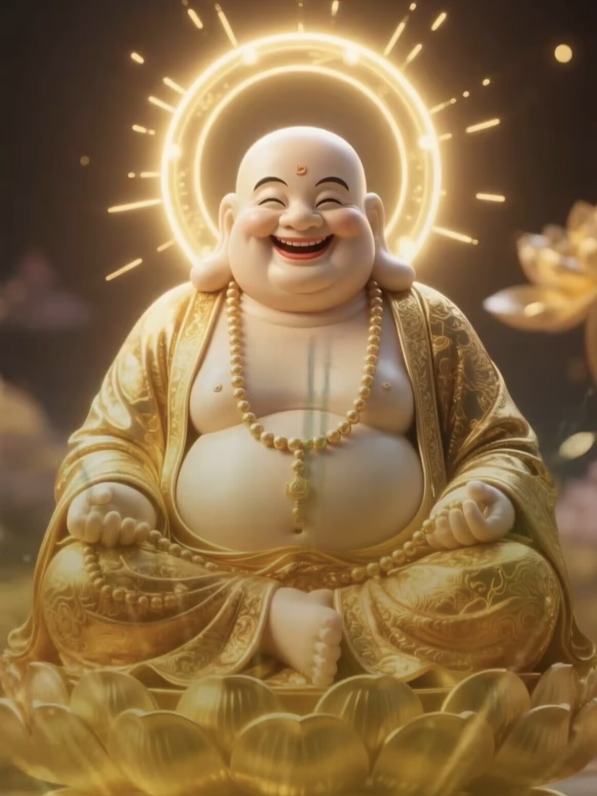 带框钻石画满钻魔方钻手工贴钻绣客厅玄关新款佛像笑口常开弥勒佛