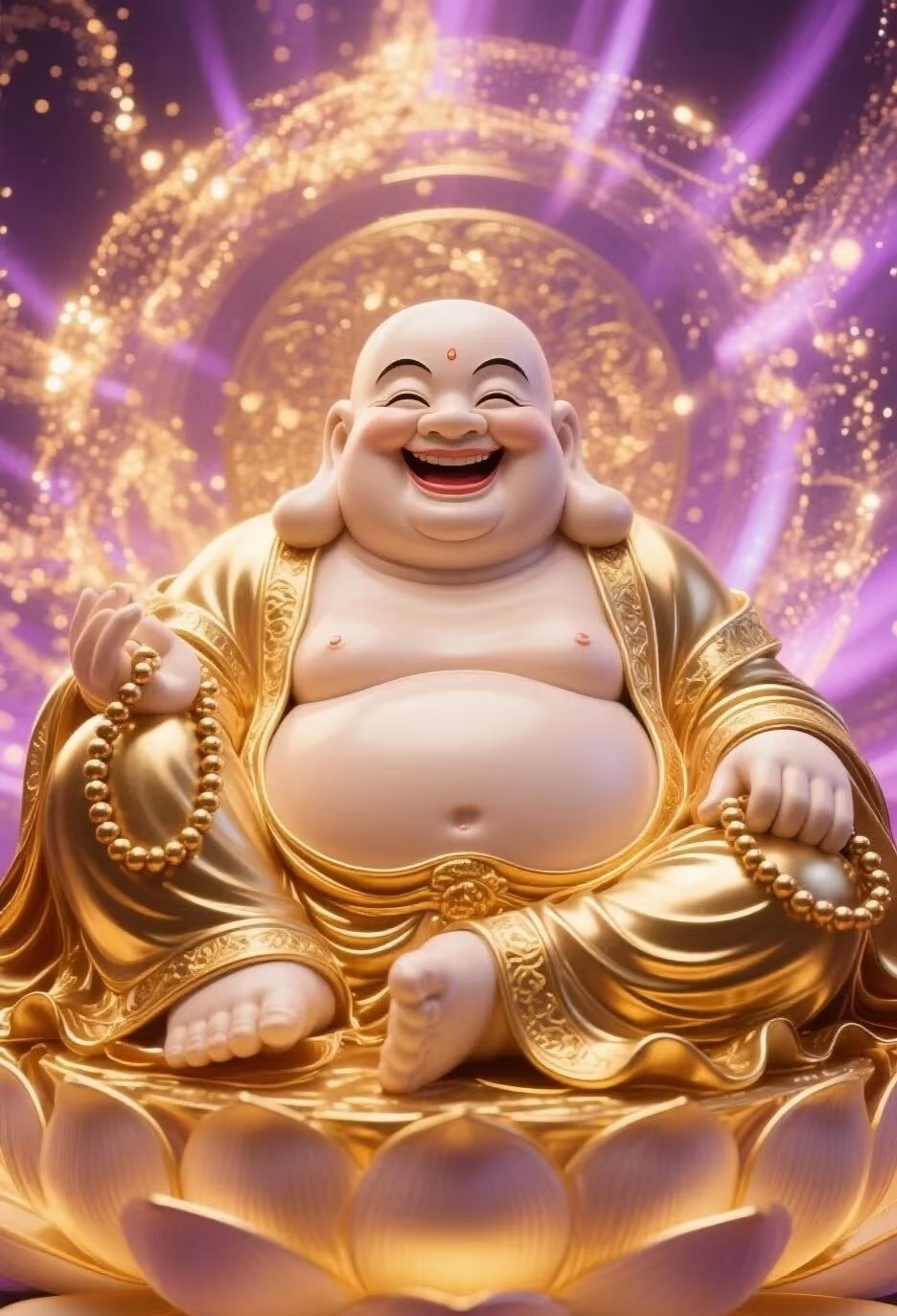 带框钻石画满钻魔方钻手工贴钻绣客厅玄关新款佛像笑口常开弥勒佛