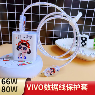 适用VIVO S18 Pro S17e S16 Y77数据线保护套80W/66W充电器缠绕线