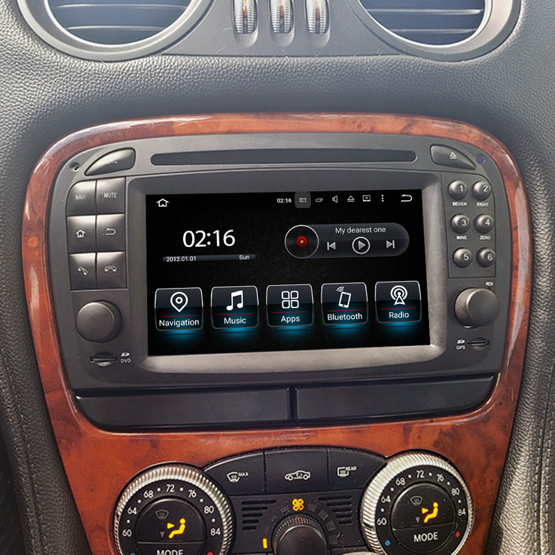 2001-2005款适用奔驰R230 SL500 SL350 SL55安卓中控车载DVD导航