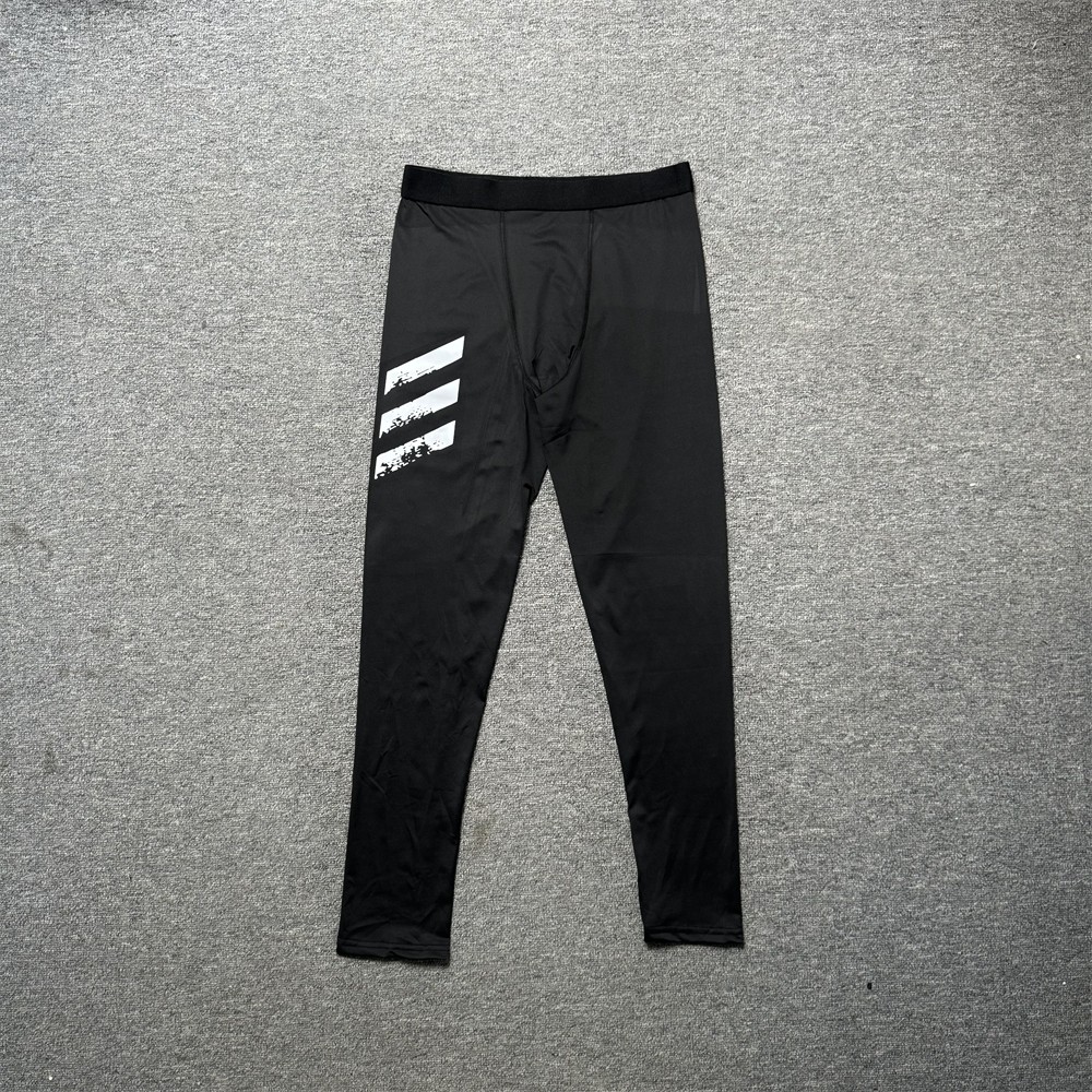 秋季九分高弹健身裤体育训练紧身裤田径压缩底裤运动跑步透气速干