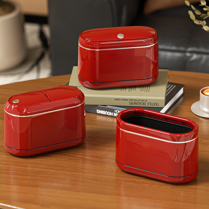 迷你桌面垃圾桶家用高级感大容量窄缝卧室办公室带盖夹缝收纳桶,家庭/个人清洁工具,垃圾桶,淘宝优惠券,粉丝福利购,淘宝优惠卷