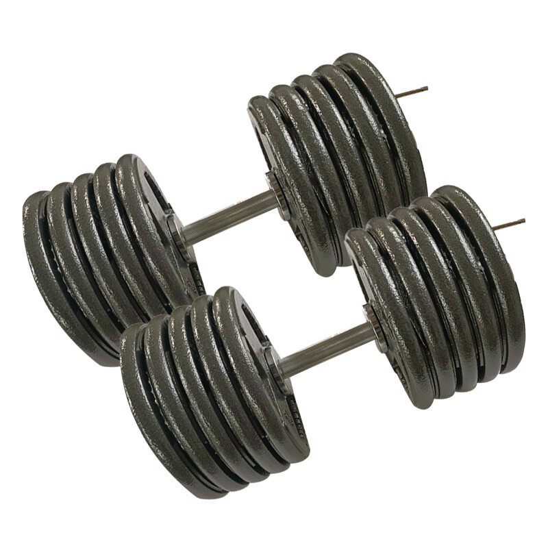 烤漆哑铃大重量可拆20公斤30/50/100kg男士健身器材哑铃杠铃套装