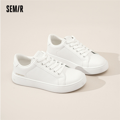 Semir2025春夏新款透气小白鞋女