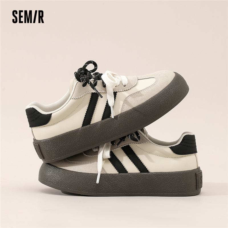 Semir复古厚底德训鞋女