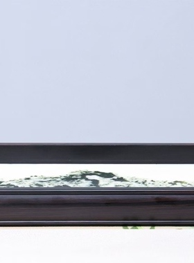 品名：紫光檀云石干泡 材质：紫光檀+云石 长27cm*13.5cm*高3cm