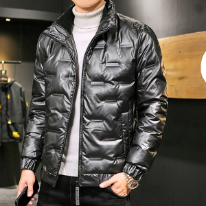 4002-3主推羽绒服男店主风冬季亮面短款羽绒服外套Y88图片