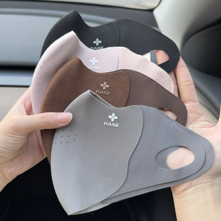 2025新款 气质老花加绒加厚防风御寒面罩立体透气 秋冬保暖口罩时尚