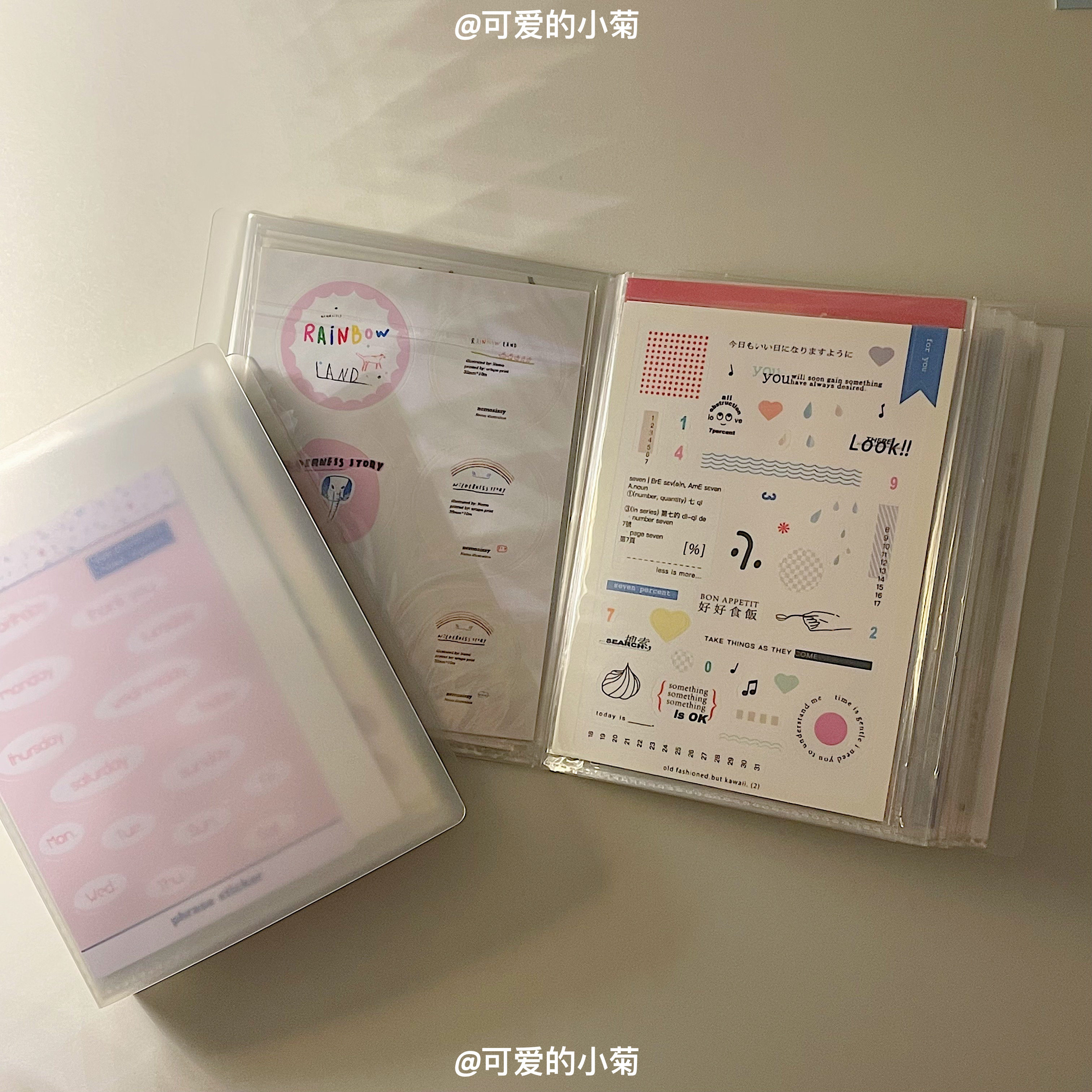 拍立得手账明信片票据相纸收纳册