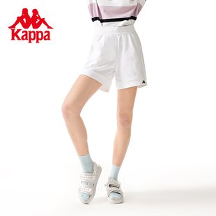 运动三分裤 裤 女夏针织短裤 时尚 新款 腿运动裤 Kappa卡帕短裤