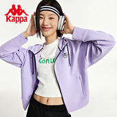 新款 Kappa卡帕开衫 夹克外套K0D62MK27 女秋连帽抽绳卫衣休闲长袖