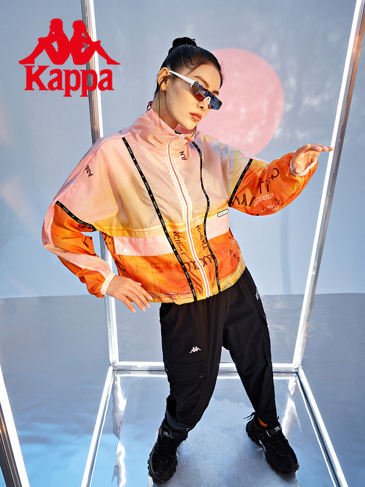 KAPPA KAPPA MARS 자켓 여성 스포츠 방풍 여름 캐주얼 스킨 자켓 카디건 탑 NEW