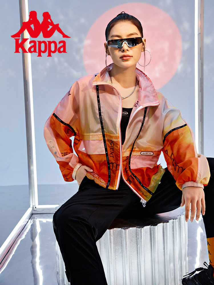 KAPPA KAPPA MARS 자켓 여성 스포츠 방풍 여름 캐주얼 스킨 자켓 카디건 탑 NEW