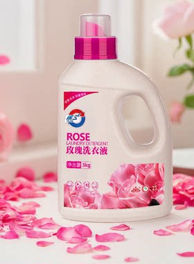 玫瑰去渍香氛昆明洗衣液依兰瓶