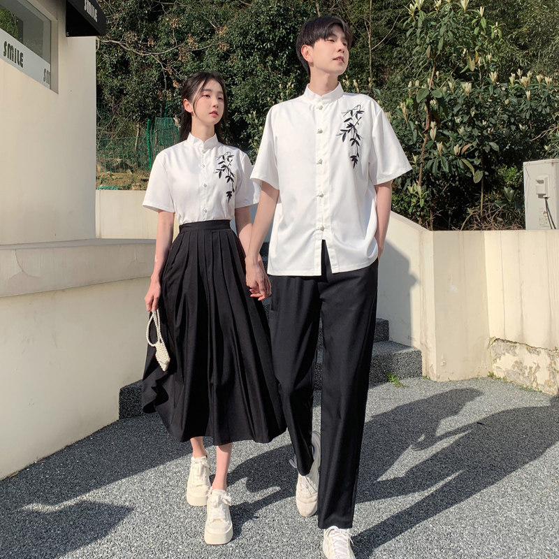 民国风学生毕业班服诗歌朗诵初高中大合唱演出服装五四青年新中式