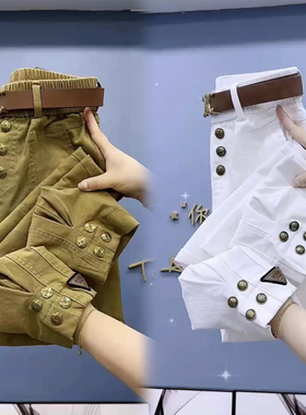 水洗牛仔裤女秋冬季新款加厚纯棉哈伦裤百搭束脚休闲裤宽松九分裤