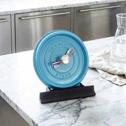 新款法国Staub品牌珐琅铸铁锅配件锅盖架子支架储物置物架搁架