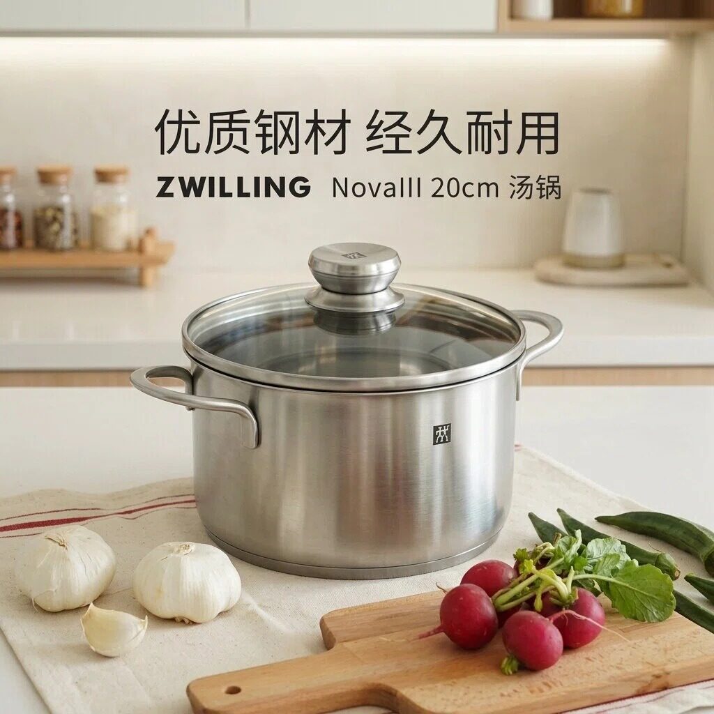 双立人20/24cm不锈钢深汤锅图片