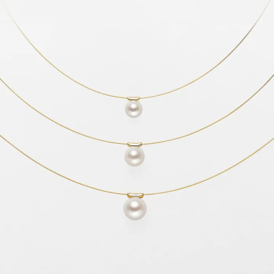 赵露思同款浮月珍珠项链女