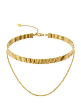 明星同款双层链条项链女