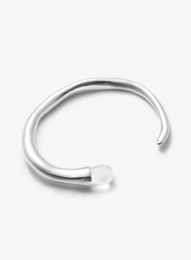 时序水滴水晶银色手镯女