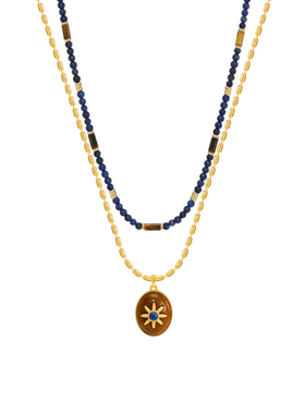 辛芷蕾同款莫图蓝调套组项链女