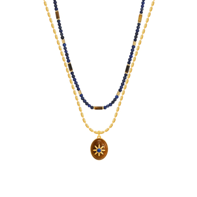 辛芷蕾同款莫图蓝调套组项链女