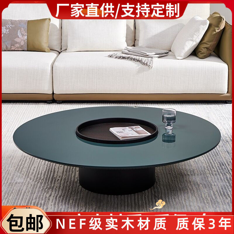 北欧钢琴烤漆茶几现代简约圆形茶桌小户型创意客厅咖啡几茶台包邮