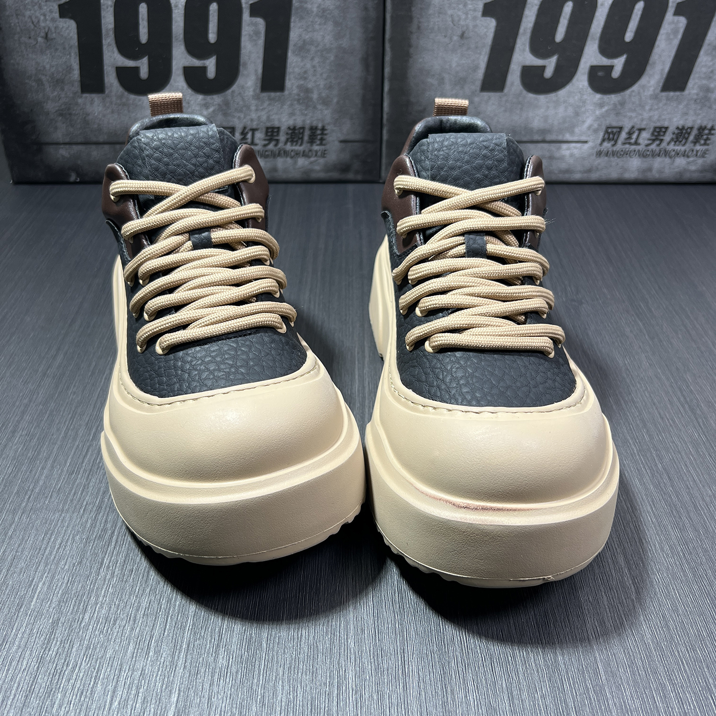 2025新款秋季男鞋厚底增高休闲鞋