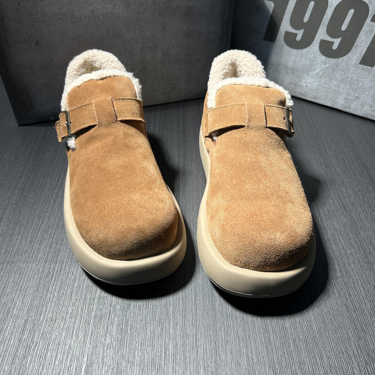 冬季加绒保暖毛绒勃肯鞋雪地靴