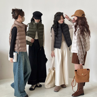 排骨棉马甲女短款 立领坎肩加厚保暖马夹背心外套 外穿2025秋冬韩版