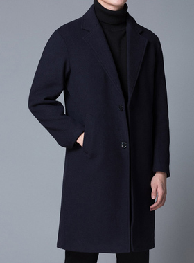 男装纸样8228秋冬羊绒翻驳领长大衣西服外套服装裁衣图纸裁剪纸板