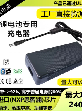 12V15V16.8V25.2V29.4V32V36V42V55V60V5A8A10A12A锂电池充电器