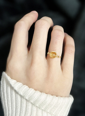 戒指闺蜜水晶特价小众女