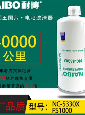 FS1000小油电喷长效专用柴油滤芯配3329289康明斯徐工挖机NC-5330