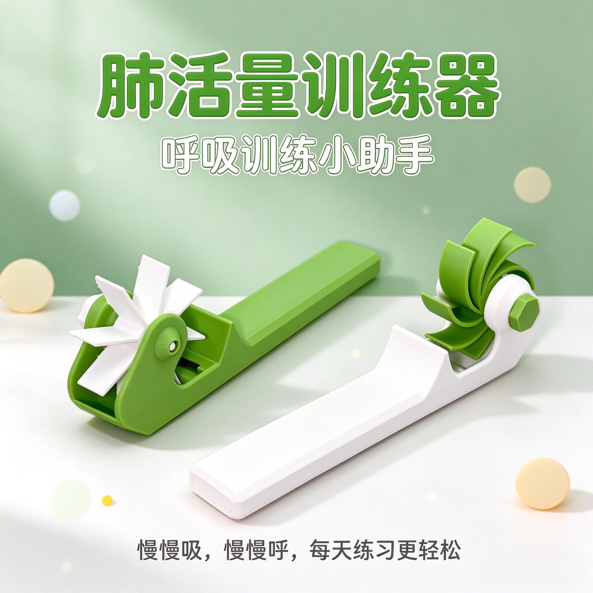 趣味风车阻力肺活量训练器